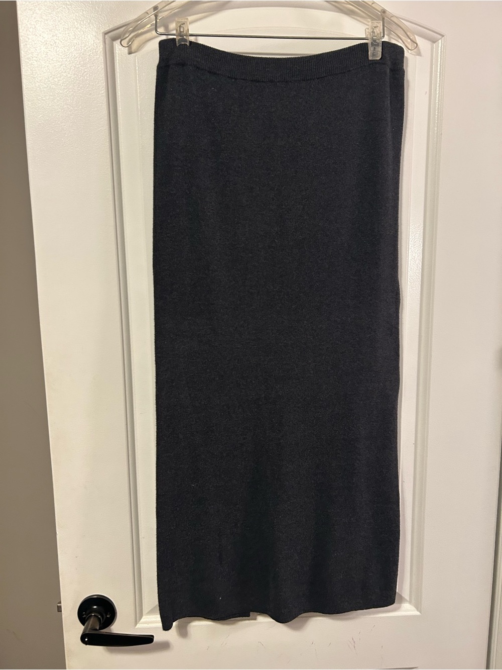 Knit Gray Maxi Skirt